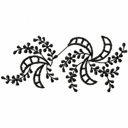 Flowers And Tree Embroidery Design 9